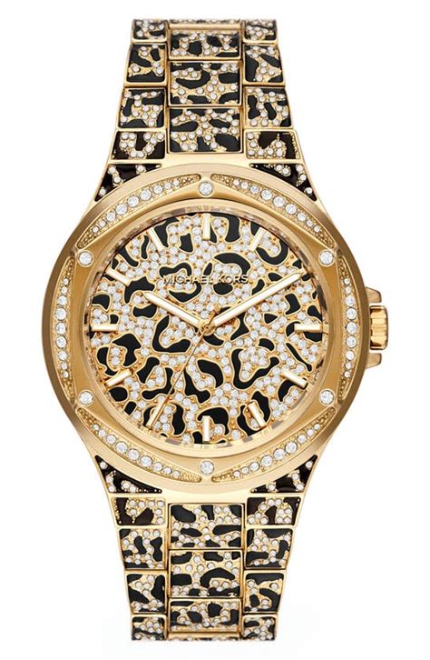 cheetah watch michael kors|Michael Kors Lennox Women's Watch, Stainless Steel Watch for .